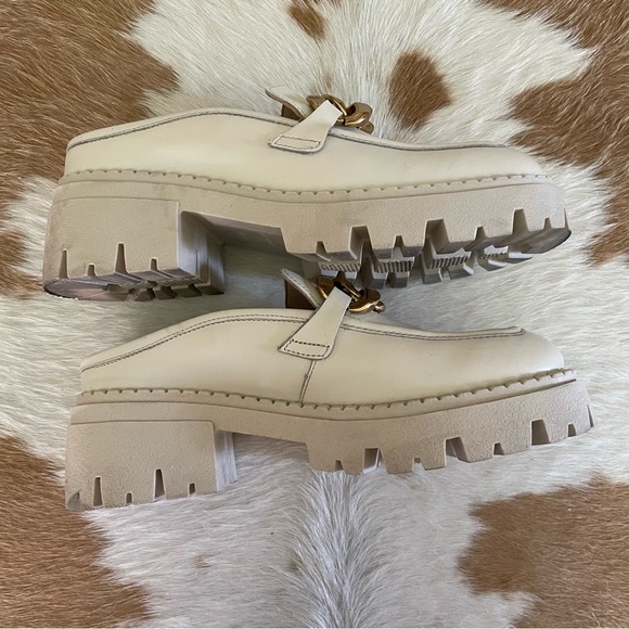 Free People Lyra Link Loafer Mules in Bone EU37.5 - Picture 5 of 9